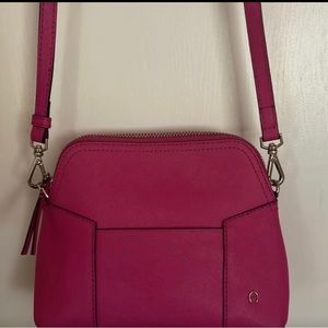 PINK Etienne Aigner crossbody leather purse